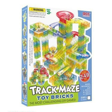248Pcs DIY Marble Run Building Blocks Track